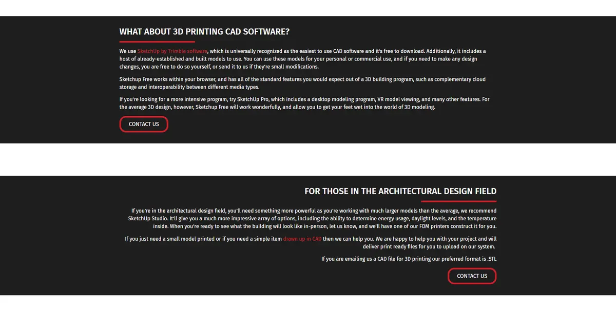 3d printing store web design