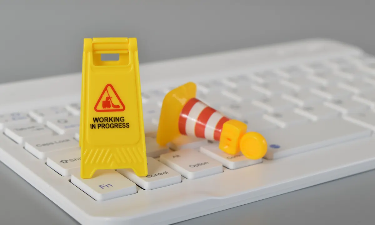 website maintenance required