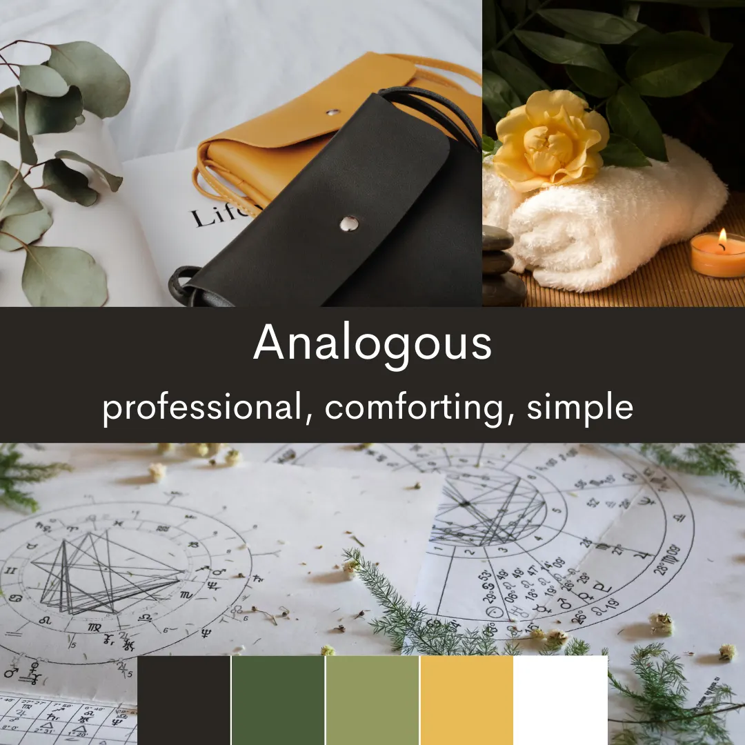 green, yellow, black and white color scheme