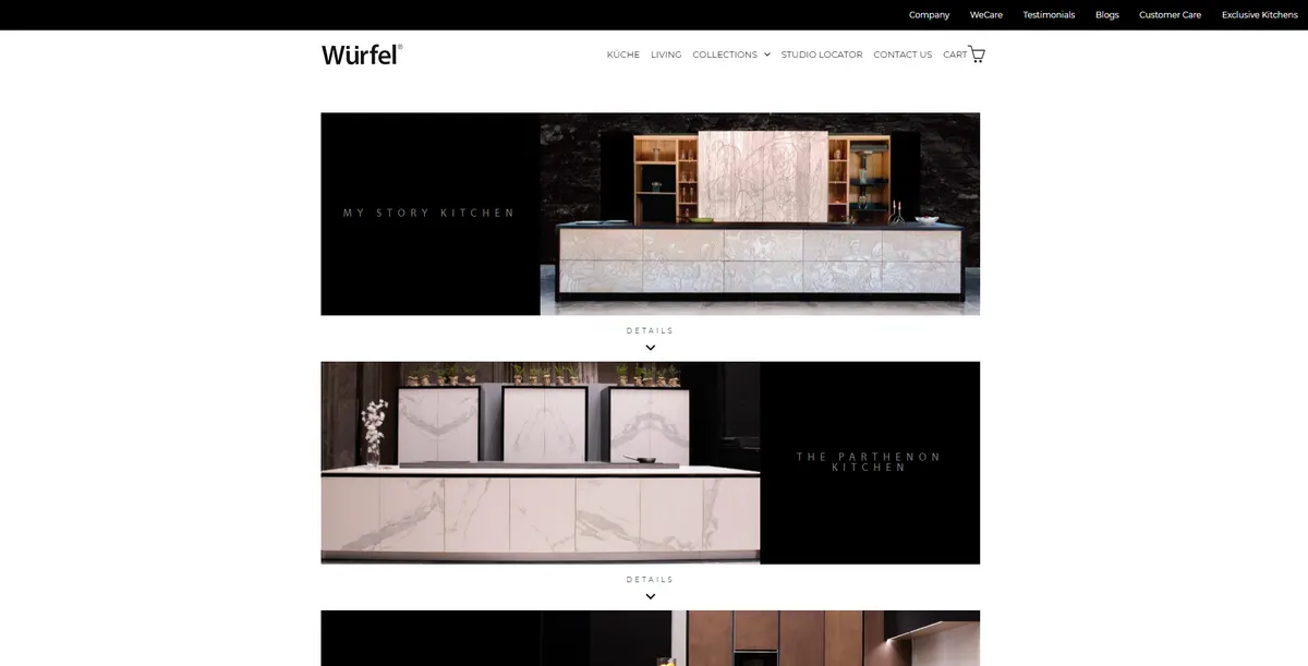 furniture ecommerce store web design