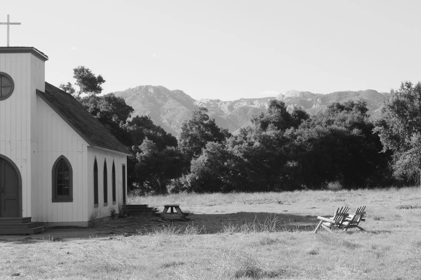 Historic chapel at Paramount Ranch near Agoura Hills