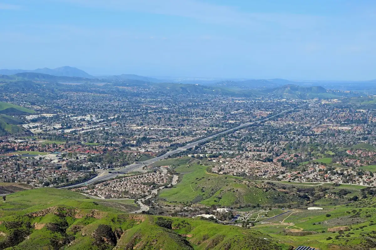 View of Simi Valley from the top of Rocky Peak