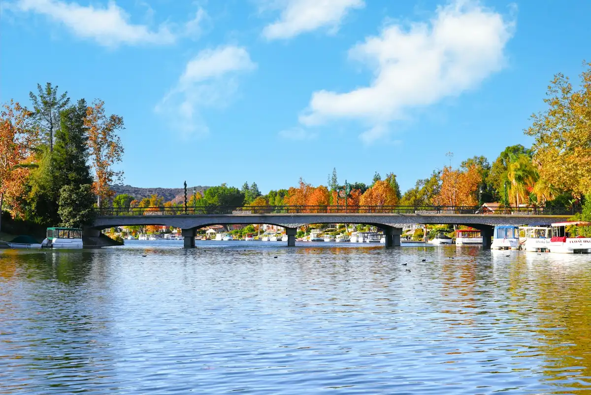Bridge over Westlake Lake in Westlake Village, California